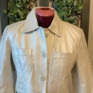 NWOT Beautiful Bernardo Leather Jacket